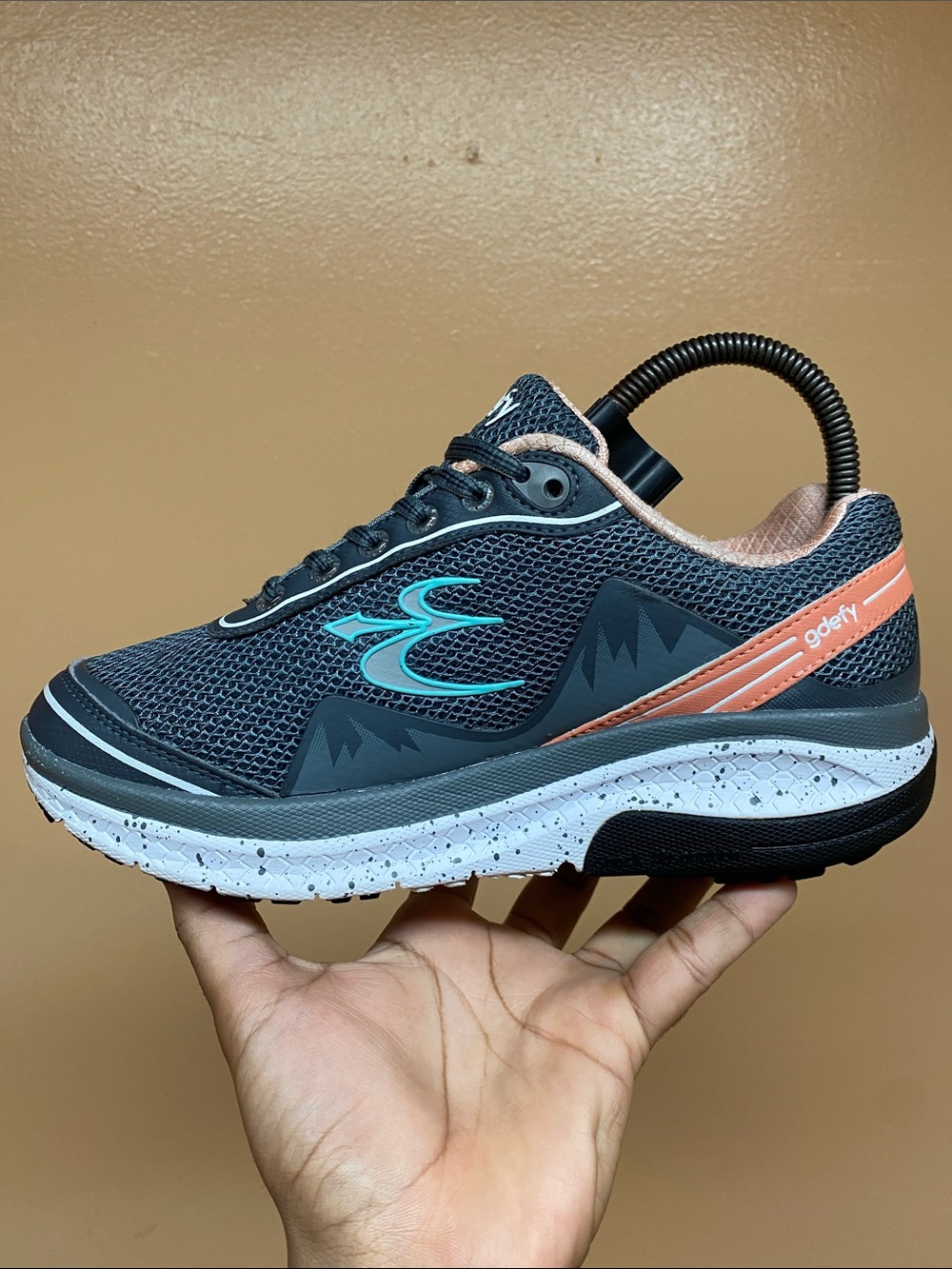 Gravity Defyer G-Defy Mighty Walk Women's Walking Sneakers “Gray Salmon” Size 7 - Picture 5 of 17